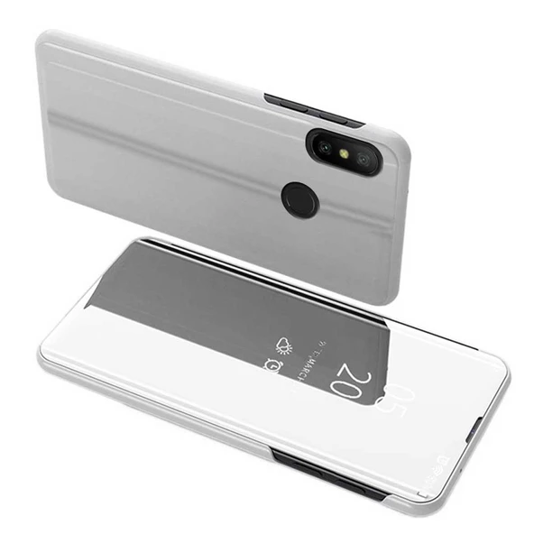 Xiaomi Redmi Note 7 Pro Uyumlu Aynalı Kapaklı Lüx Kılıf - Resim 7