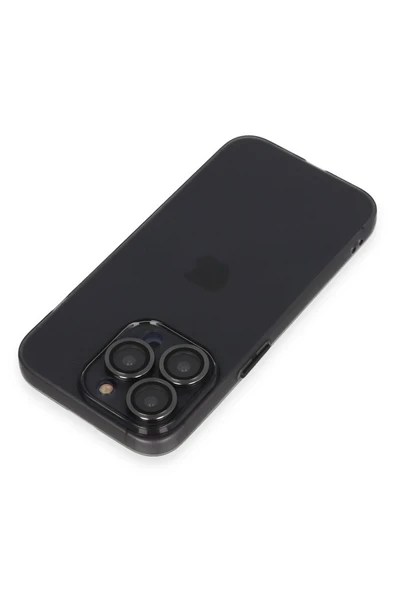 iPhone 13 Pro Max Kılıf Luko Lens Silikon - Siyah - Resim 5
