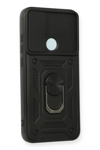 Xiaomi Redmi Note 8 Kılıf Pars Lens Yüzüklü Silikon - Siyah - Resim 2