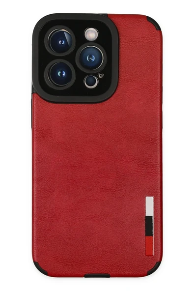 iPhone 14 Pro Max Kılıf Loop Deri Silikon - Kırmızı ürün görseli