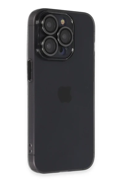 iPhone 13 Pro Max Kılıf Luko Lens Silikon - Siyah - Resim 3