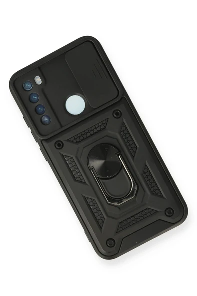 Xiaomi Redmi Note 8 Kılıf Pars Lens Yüzüklü Silikon - Siyah - Resim 3