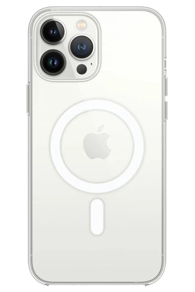 iPhone 14 Pro Max Kılıf Magneticsafe Şeffaf Silikon - Şeffaf ürün görseli