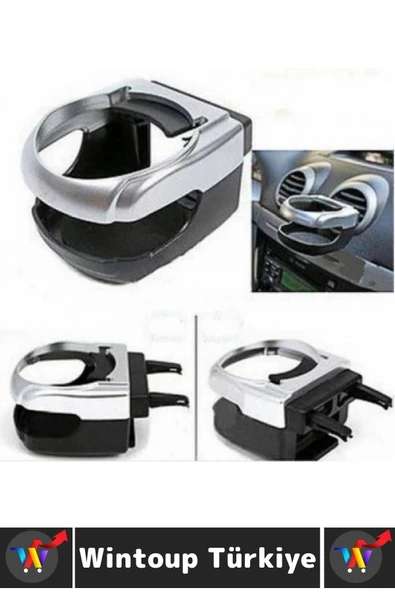 Universal Tüm Araç Modelleri Havalandırma Uyumlu Kolay Montaj Sert Plastik Araç İçi Bardak Tutucu - 3
