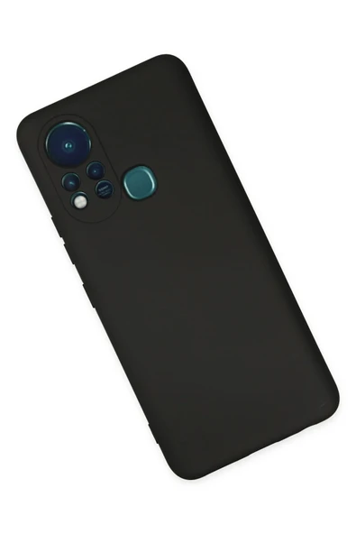 İnfinix Hot 11s Kılıf Nano içi Kadife Silikon - Siyah - Resim 3