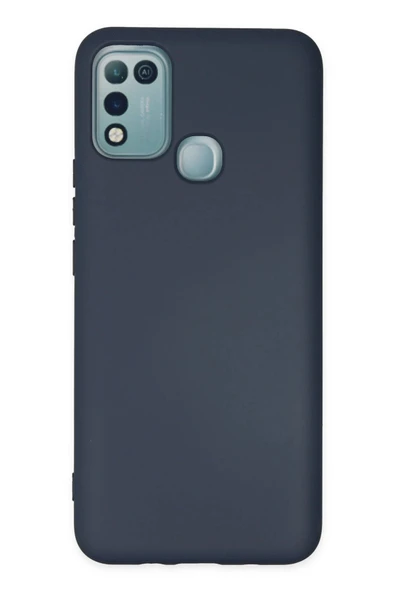 İnfinix Hot 10 Play Kılıf Nano içi Kadife Silikon - Lacivert ürün görseli