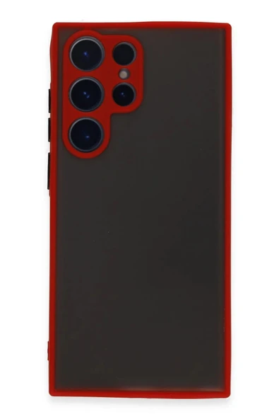 Samsung Galaxy S22 Ultra Kılıf Montreal Silikon Kapak - Kırmızı ürün görseli