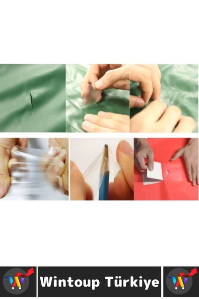 Yüksek Kaliteli Yapışkan Şişme Havuz Simit Yatak Bot Su Altı Şişme Ürün Onarım Tamir Yama Kit 10 Adt - 2