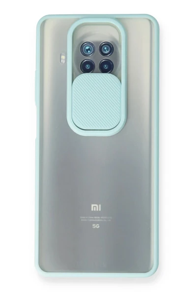 Xiaomi Mi 10T Lite Kılıf Palm Buzlu Kamera Sürgülü Silikon - Turkuaz ürün görseli