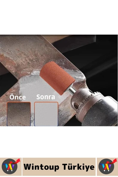 Dayanıklı Atölye Tamir Metal Ahşap Plastik Parlatma Temizleme Çapak Alma Kalıpçı Taşlama Seti 10 Prç - 3