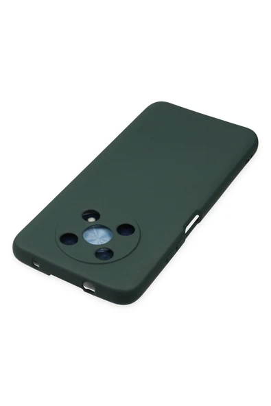 Huawei Nova Y90 Kılıf Nano içi Kadife Silikon - Koyu Yeşil - Resim 5