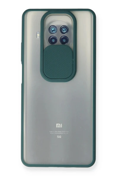 Xiaomi Mi 10T Lite Kılıf Palm Buzlu Kamera Sürgülü Silikon - Yeşil ürün görseli