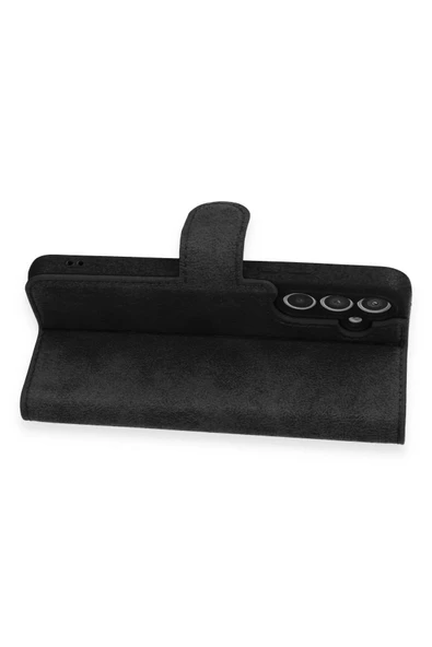 Samsung Galaxy A54 5G Kılıf Trend S Plus Kapaklı Kılıf - Siyah - Resim 4