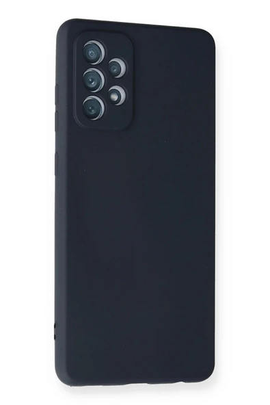 Samsung Galaxy A72 Kılıf Nano içi Kadife Silikon - Lacivert - Resim 2