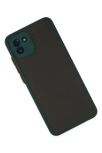 Samsung Galaxy A03 Kılıf Montreal Silikon Kapak - Yeşil - Resim 3