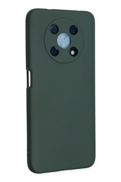 Huawei Nova Y90 Kılıf Nano içi Kadife Silikon - Koyu Yeşil - Resim 2