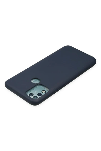 İnfinix Hot 10 Play Kılıf Nano içi Kadife Silikon - Lacivert - Resim 2