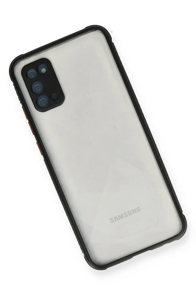 Samsung Galaxy A02S Kılıf Miami Şeffaf Silikon - Siyah - Resim 3