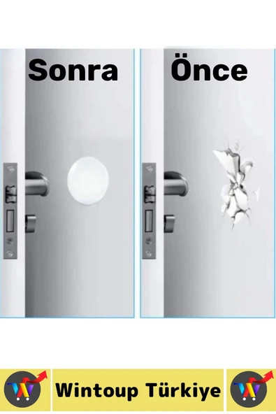 Şık Tasarım Mobilya Kapı Kolu Darbesi Kapı Durdurucu Gürültü Darbe Emici Şeffaf Silikon Ped 6 Adet - 2