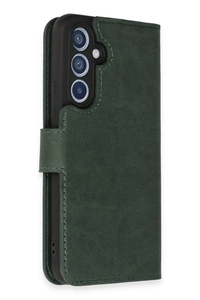 Samsung Galaxy A34 5G Kılıf Trend S Plus Kapaklı Kılıf - Yeşil - Resim 2