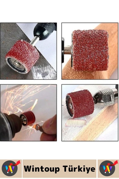 Dayanıklı Atölye Tamir Metal Ahşap Plastik Parlatma Temizleme Çapak Alma Kalıpçı Taşlama Seti 10 Prç - 4