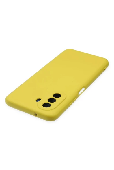 Huawei Nova Y70 Kılıf Nano içi Kadife Silikon - Sarı - Resim 5