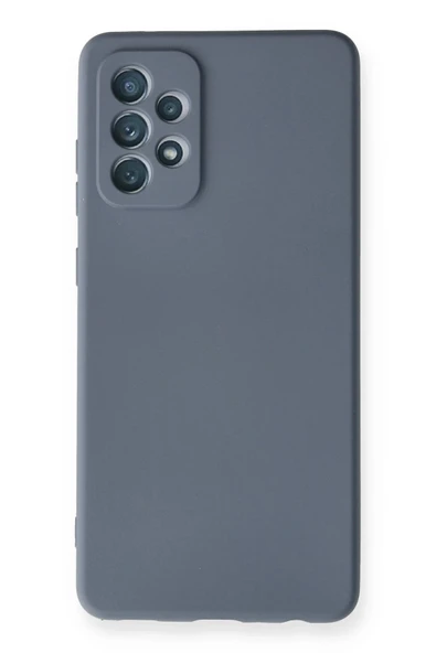 Samsung Galaxy A72 Kılıf Nano içi Kadife Silikon - Gri ürün görseli