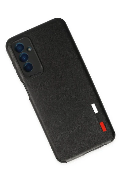 Samsung Galaxy M13 Kılıf Loop Deri Silikon - Siyah - Resim 3