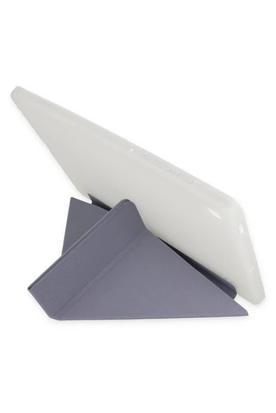 Samsung Galaxy T737 Tab S7 FE 12.4 Kılıf Kalemlikli Mars Tablet Kılıfı - Lila - Resim 2