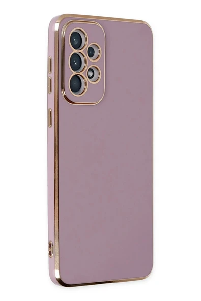 Samsung Galaxy A73 5G Kılıf Volet Silikon - Mor - Resim 3