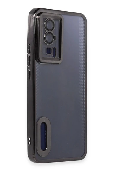 Xiaomi Poco F5 Pro Kılıf Slot Silikon - Siyah - Resim 2