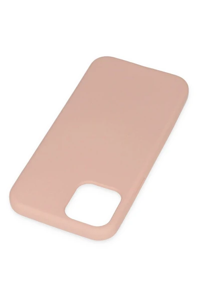 iPhone 11 Pro Kılıf Nano içi Kadife Silikon - Pudra - Resim 3