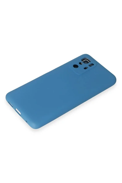 Xiaomi Poco X3 GT Kılıf Nano içi Kadife Silikon - Mavi - Resim 4