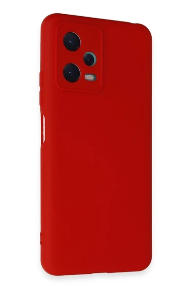 Xiaomi Redmi Note 12 5G Kılıf Nano içi Kadife Silikon - Kırmızı ürün görseli