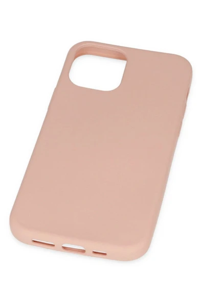 iPhone 11 Pro Max Kılıf Nano içi Kadife Silikon - Pudra - Resim 4