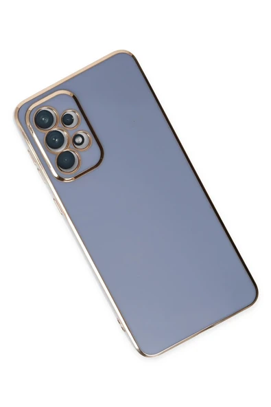 Samsung Galaxy A73 5G Kılıf Volet Silikon - Mavi - Resim 2