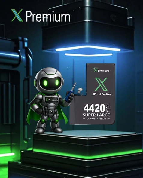 Xpremium iPhone 15 Pro Max Batarya – 4420 mAh Süper Yüksek Kapasiteli Güçlendirilmiş Pil - 2