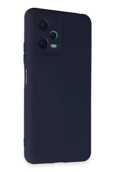 Xiaomi Redmi Note 12 5G Kılıf Nano içi Kadife Silikon - Lacivert ürün görseli