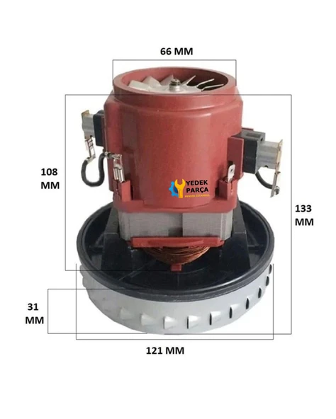 Altus Uyumlu AL 680 Süpürge Motoru 1400W HT86 - Resim 2
