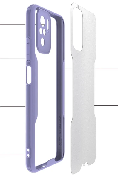 Xiaomi Redmi Note 10 Kılıf Platin Silikon - Sarı - Resim 3