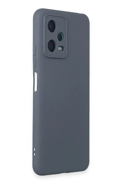 Xiaomi Redmi Note 12 5G Kılıf Nano içi Kadife Silikon - Gri - Resim 2