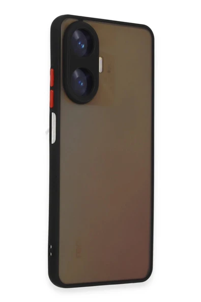 Realme C55 Kılıf Montreal Silikon Kapak - Siyah - Resim 3