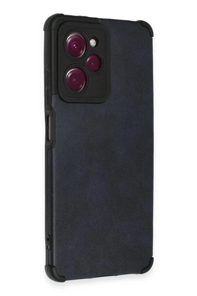 Xiaomi Redmi Note 12 Pro 5G Kılıf Loop Deri Silikon - Lacivert - Resim 2