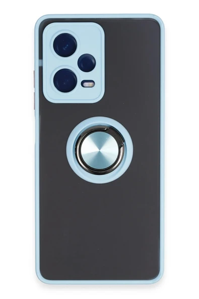 Xiaomi Redmi Note 12 5G Kılıf Montreal Yüzüklü Silikon Kapak - Buz Mavi ürün görseli