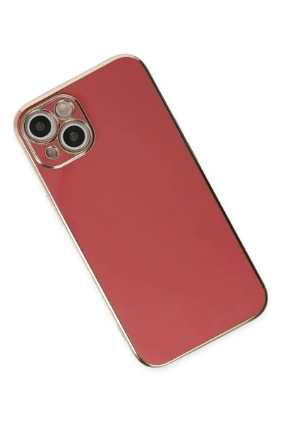 iPhone 14 Plus Kılıf Volet Silikon - Kırmızı - Resim 3