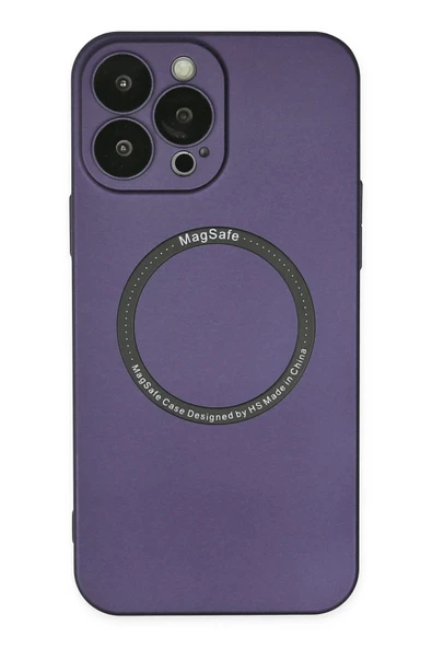 iPhone 14 Pro Kılıf Jack Magneticsafe Lens Silikon - Mor ürün görseli