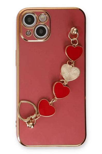 iPhone 14 Kılıf Esila Silikon - Kırmızı - Resim 2