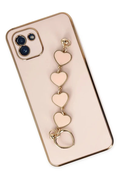 Samsung Galaxy A03 Kılıf Esila Silikon - Pudra - Resim 2