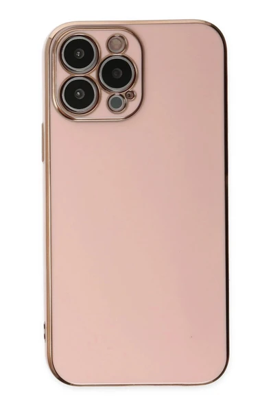 iPhone 14 Pro Max Kılıf Volet Silikon - Pembe - Resim 2