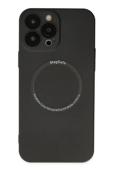 iPhone 14 Pro Kılıf Jack Magneticsafe Lens Silikon - Siyah ürün görseli